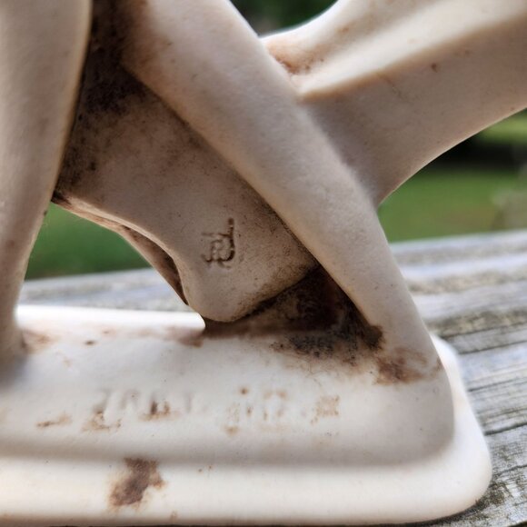 Abstract Dancing Couple Resin Sculpture Signed Jart Brutalist Modernist Style 7 - Picture 2 of 10